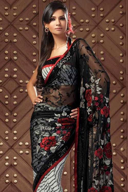 black-color-indian-saree-design-2012-2013
