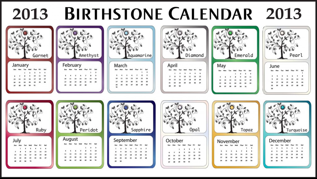 Birtstone calendar 2012