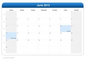 calendar-june-2013-vacation-days