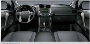 2013-Toyota-Land-Cruiser-Prado-interior-gray-color-leather-seats in USA