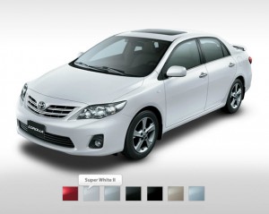 2013-Toyota-corolla-XLI-GLI-Mid range White color in Dubai Pakistan India USA