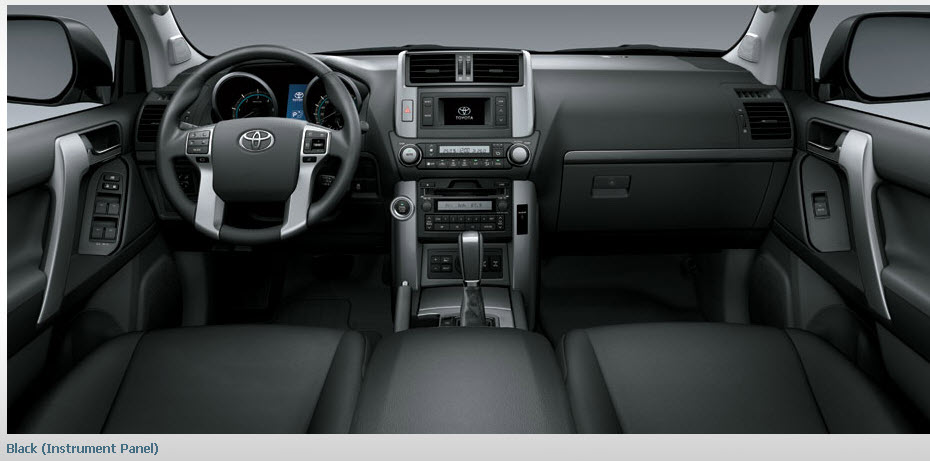 Toyota-Prado-2013-interior-black-color-leather