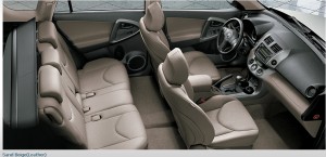 Toyota RAV4 2013-interiorSand beige Leather Seats picture