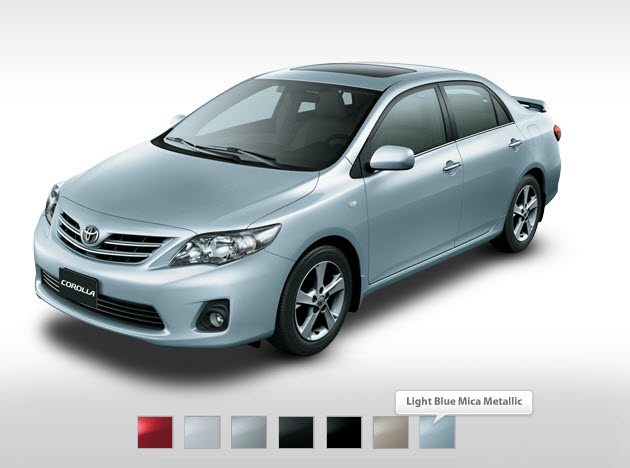 Toyota-corolla2013 XLI Mid range Color-in markets