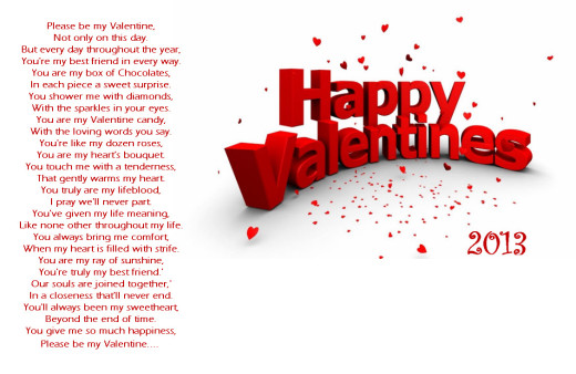 Happy valentine-day-2013 Peom for girlfriend