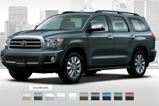 Toyota-2013-Grey-Metallic-color-car-Sequoia