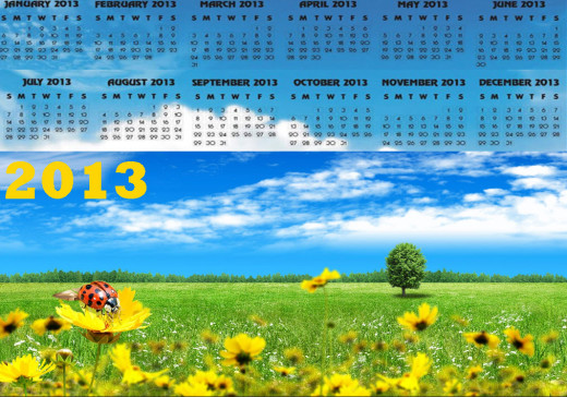 calendar 2013 with holidays-HD-widesceen wallpaper background