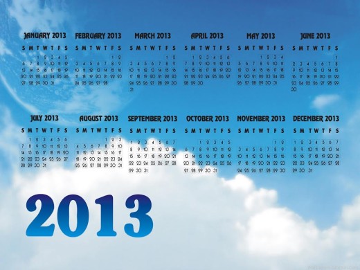 latest 2013-Calendardesktop wallpaper