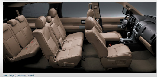 toyota sequoia red rock leather #1
