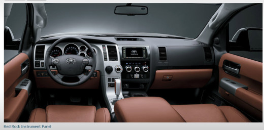 toyota-sequoia2013-car-model-interior-Red-rock-instrument-Panel-Picture-images