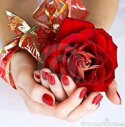 Red-Rose-in-girl-hand-Picture 2013 2014