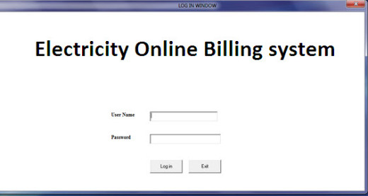 Electricity Online Billing system
