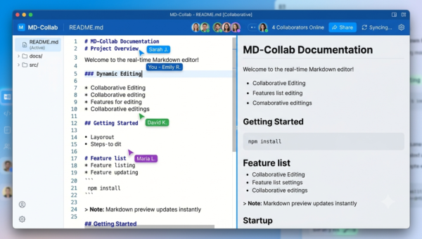 Real-Time Collaborative Markdown Editor
