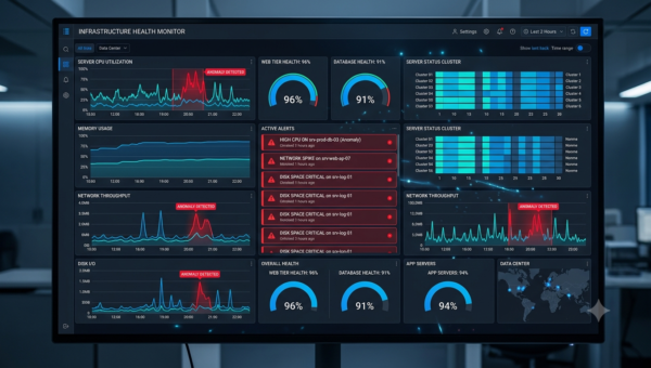 Automated Infrastructure Health Monitor with Intelligent Alerts