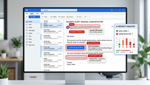 Phishing Email Detection System Using NLP and Header Analysis