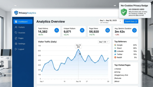 Privacy-First Web Analytics Dashboard