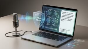 Privacy-First Offline Speech Transcription with Open Datasets
