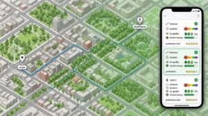 Smart Walking Route Planner with Air-Quality and Shade Scoring